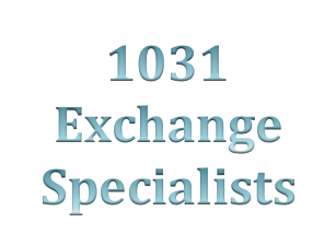 1031 Exchange Specialists