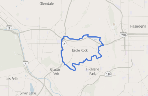 eagle rock map