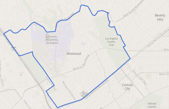 Westwood map