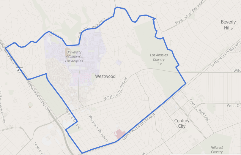 Westwood map