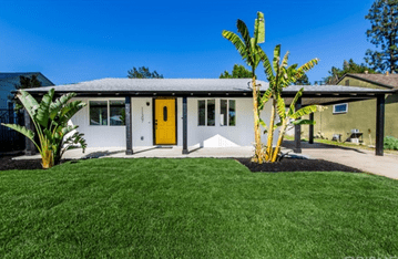 Black and white house in North Hollywood