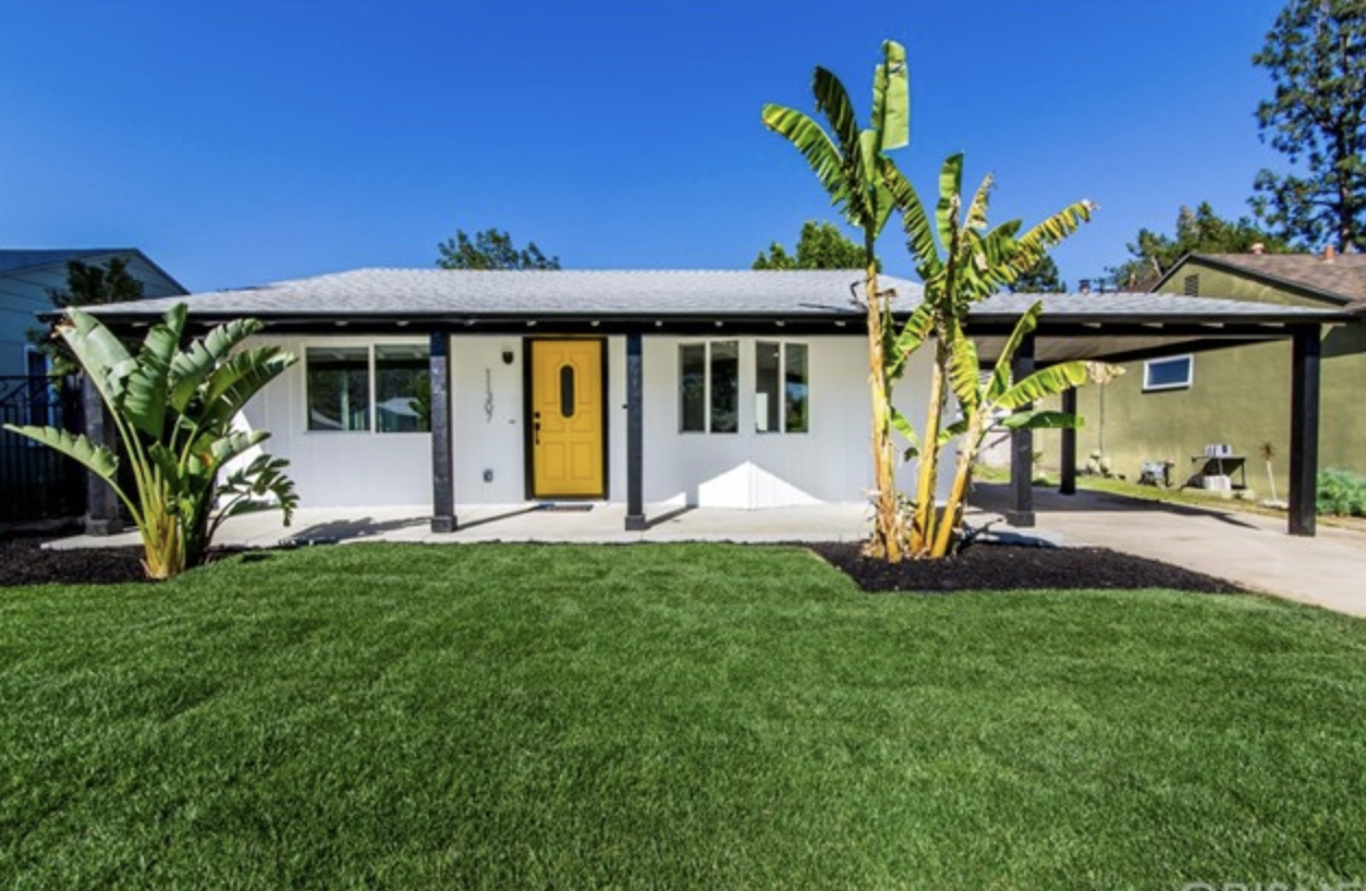 Black and white house in North Hollywood