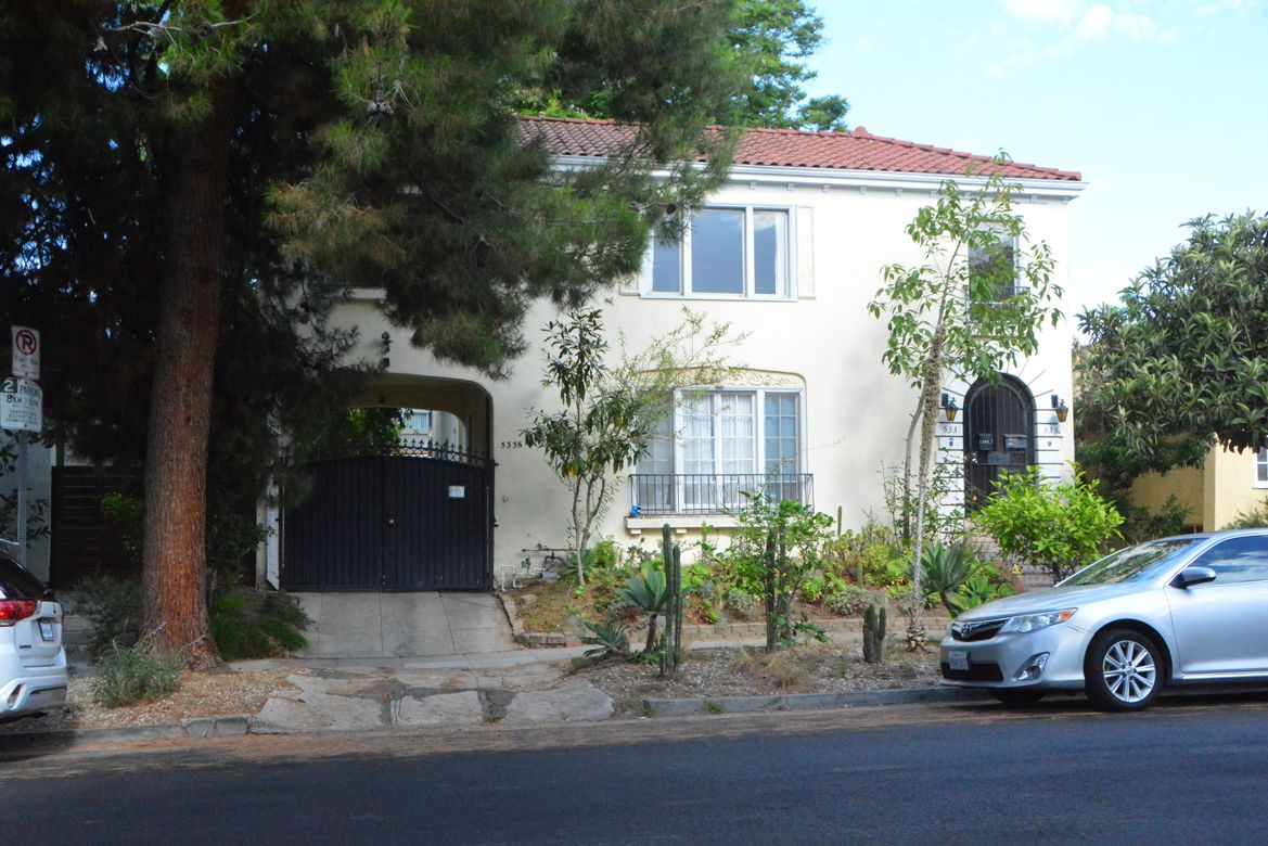 Front of triplex Larchmont Village